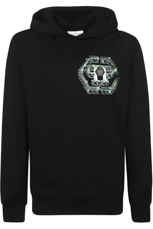 Philipp Plein Hombre, Sudaderas, Negro, Talla: L