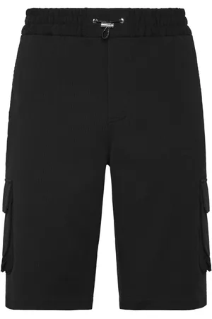 Philipp Plein Hombre, Pantalones cortos, Negro, Talla: L