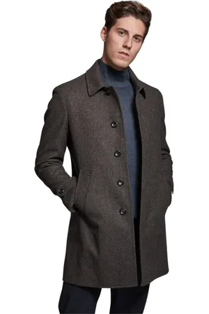 LUIGI BIANCHI MANTOVA Hombre, Abrigos, Marrón, Talla: M