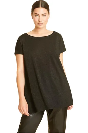 Persona by Marina Rinaldi Mujer, Camisetas, Negro, Talla: M