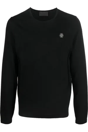 Philipp Plein Hombre, Jerseys, Negro, Talla: L