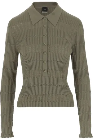 Pinko Mujer, Camisetas, Verde, Talla: M