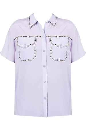 Pinko Mujer, Blusas y Camisas, Púrpura, Talla: M