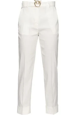 Pinko Mujer, Pantalones, Blanco, Talla: S