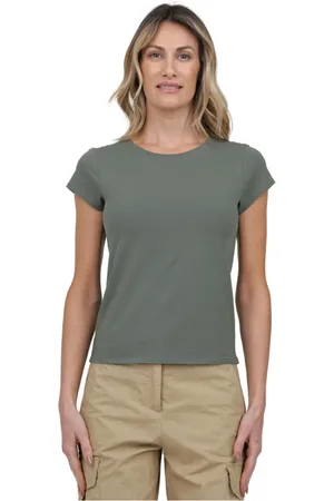 ALPHA STUDIO Mujer, Camisetas, Verde, Talla: S