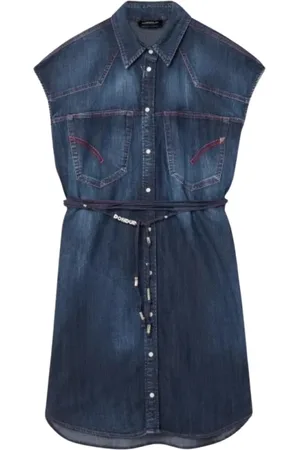 Dondup Mujer, Vestidos, Azul, Talla: S