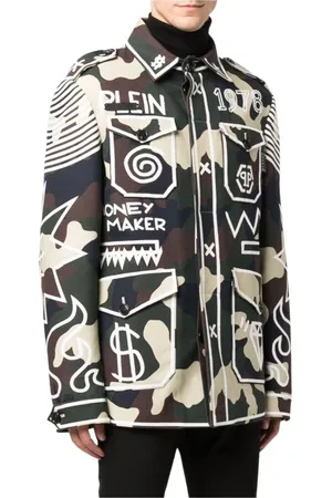 Philipp Plein Hombre, Chaquetas, Verde, Talla: M