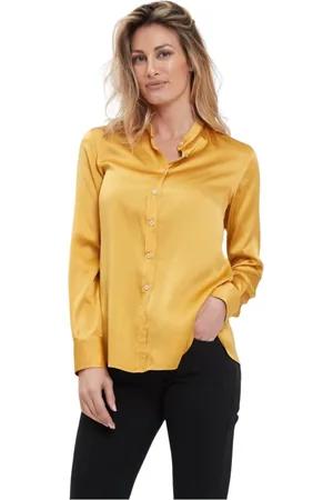 caliban Mujer, Blusas y Camisas, Amarillo, Talla: M