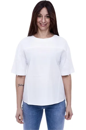 ALPHA STUDIO Mujer, Camisetas, Blanco, Talla: S