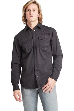 Dondup Hombre, Camisas, Gris, Talla: L