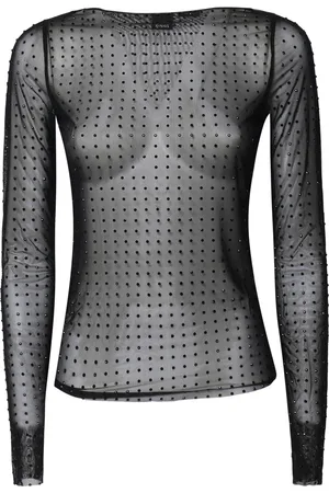Pinko Mujer, Camisetas, Negro, Talla: S