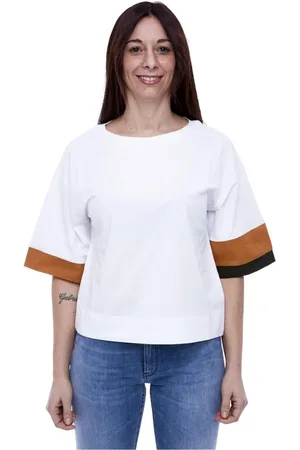 ALPHA STUDIO Mujer, Camisetas, Blanco, Talla: S