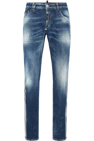 Philipp Plein Hombre, Vaqueros, Azul, Talla: W33