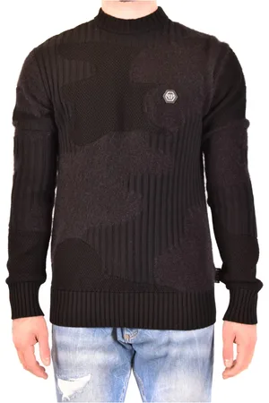 Philipp Plein Hombre, Jerseys, Negro, Talla: M
