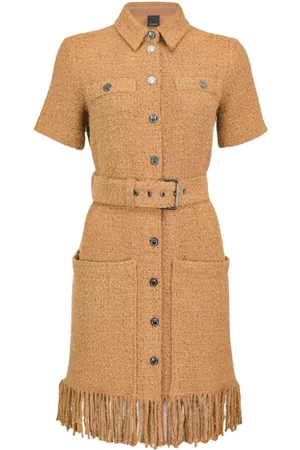 Pinko Mujer, Vestidos, Marrón, Talla: S
