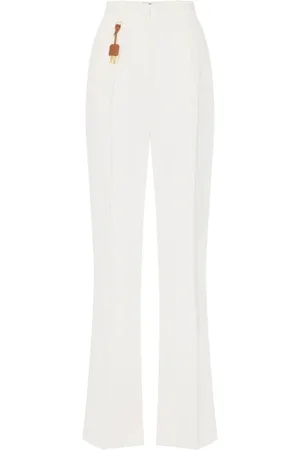 Elisabetta Franchi Mujer, Pantalones, Blanco, Talla: S