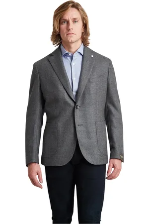LUIGI BIANCHI MANTOVA Hombre, Chaquetas, Gris, Talla: 2XL