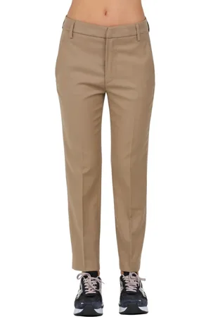 Dondup Mujer, Pantalones, Marrón, Talla: W28