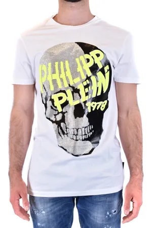 Philipp Plein Hombre, Camisetas, Blanco, Talla: L