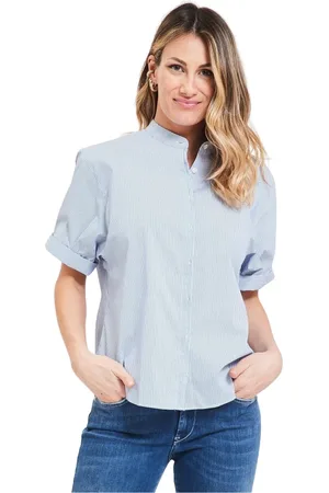 caliban Mujer, Blusas y Camisas, Azul, Talla: M
