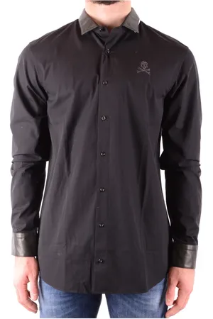 Philipp Plein Hombre, Camisas, Negro, Talla: S