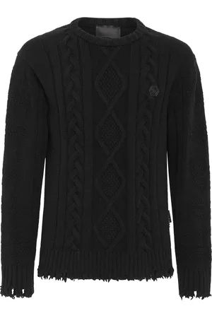 Philipp Plein Hombre, Jerseys, Negro, Talla: M