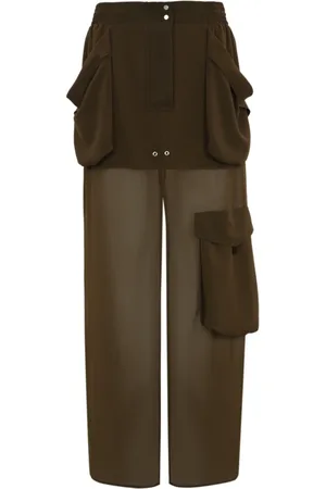 Pinko Mujer, Pantalones, Verde, Talla: 2XS