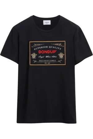 Dondup Hombre, Camisetas, Negro, Talla: S