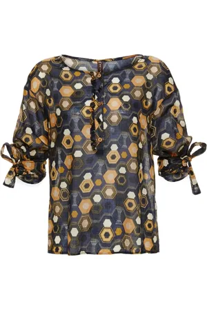 Manila Grace Mujer, Blusas y Camisas, Azul, Talla: S