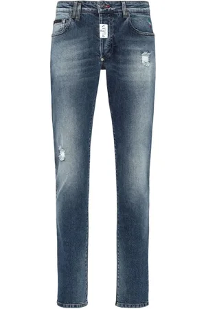 Philipp Plein Hombre, Vaqueros, Azul, Talla: W29