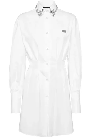 Philipp Plein Mujer, Vestidos, Blanco, Talla: L