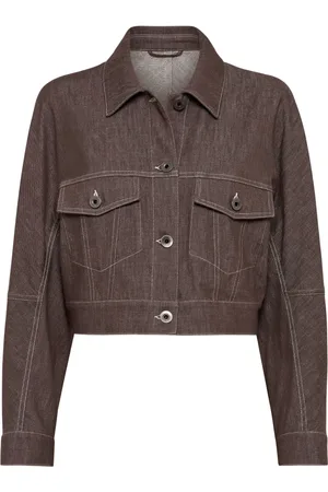 Brunello Cucinelli Mujer, Chaquetas, Marrón, Talla: M