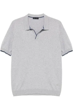 FAY Hombre, Camisetas, Gris, Talla: L