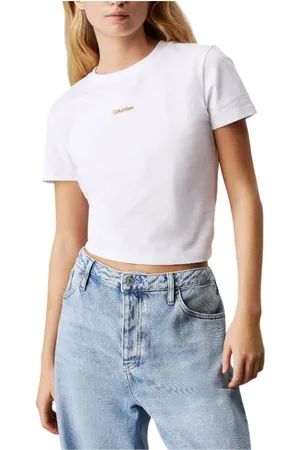 Calvin Klein Mujer, Camisetas, Blanco, Talla: XS