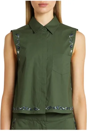 MARELLA Mujer, Blusas y Camisas, Verde, Talla: M