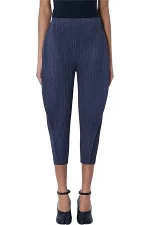 Issey Miyake Mujer, Pantalones, Azul, Talla: L
