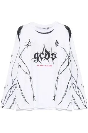 GCDS Hombre, Camisetas, Blanco, Talla: L