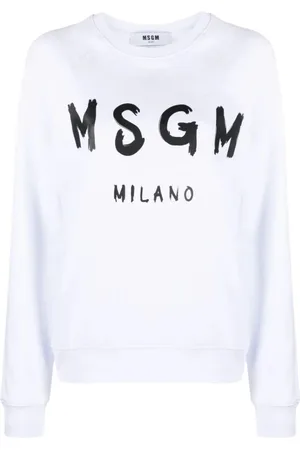Msgm Mujer, Sudaderas, Blanco, Talla: L