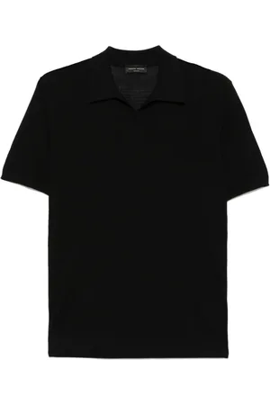 Roberto Collina Hombre, Camisetas, Negro, Talla: L