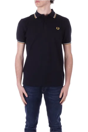 Fred Perry Hombre, Camisetas, Azul, Talla: S