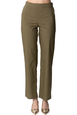 Manila Grace Mujer, Pantalones, Verde, Talla: 2XS