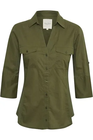 Part Two Mujer, Blusas y Camisas, Verde, Talla: XS