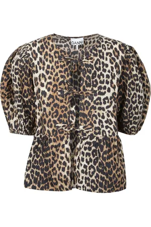 Ganni Mujer, Blusas y Camisas, Marrón, Talla: L