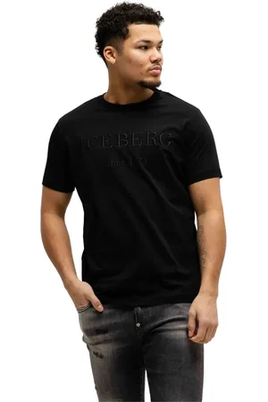 Iceberg Hombre, Camisetas, Negro, Talla: S