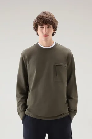 Woolrich Hombre, Sudaderas, Verde, Talla: S