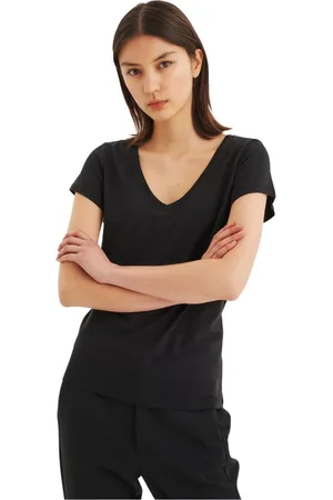 INWEAR Mujer, Camisetas, Negro, Talla: 2XS