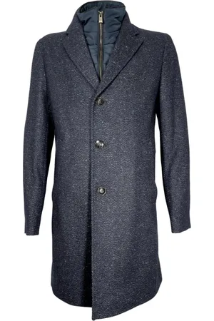 HUGO BOSS Hombre, Abrigos, Azul, Talla: L
