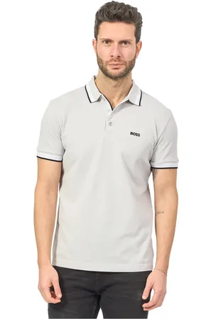 HUGO BOSS Hombre, Camisetas, Gris, Talla: L