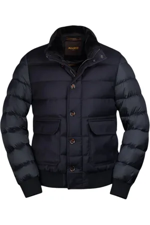 MOORER Hombre, Chaquetas, Azul, Talla: M