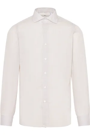 Finamore Hombre, Camisas, Marrón, Talla: L